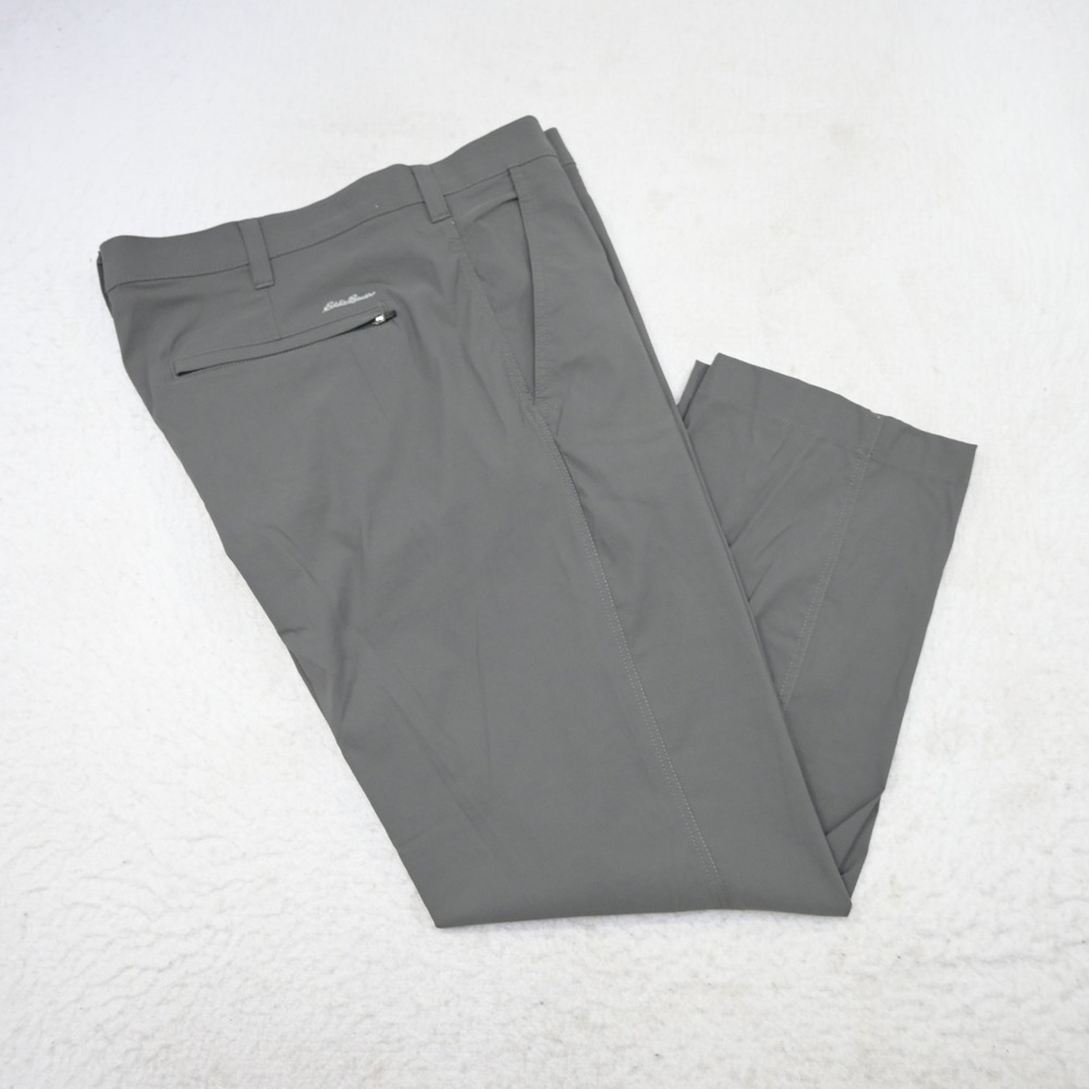 Eddie Bauer Pants Mens 40x30 Gray Performance Stretch Straight Leg Outdoor